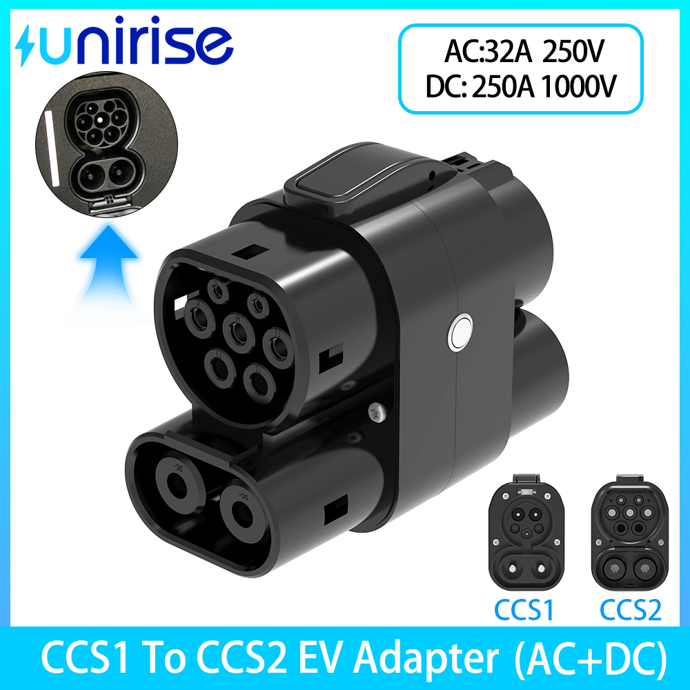 Ccs2 To Ccs1 Fast Charge Adapter 250Kw - Adaptador CCS1 a CCS2 para vehículos